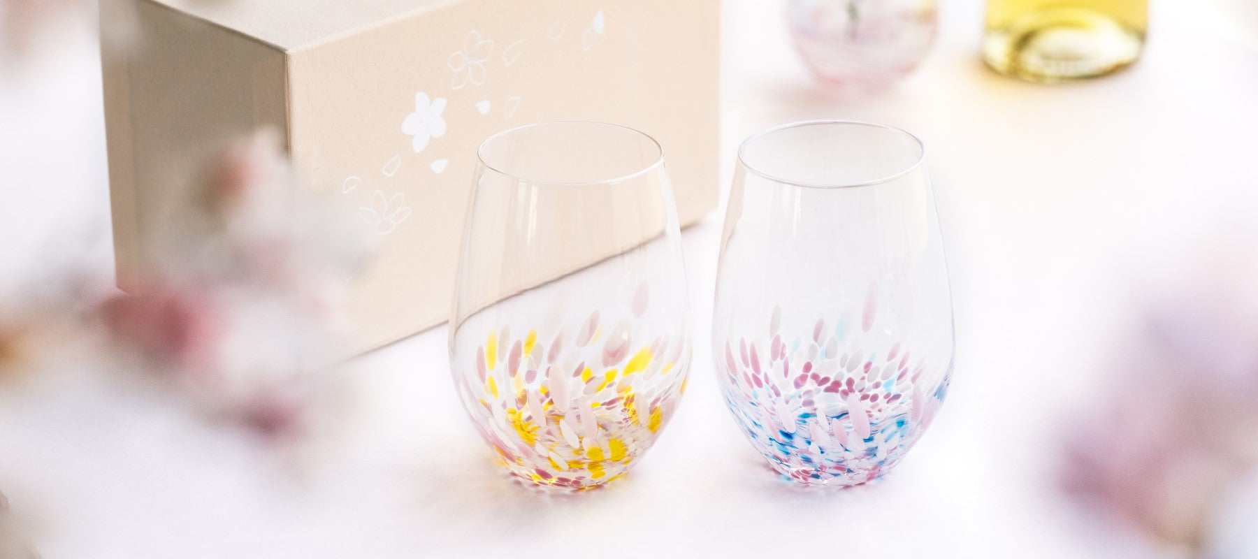 \販売開始/「さくらさくら」にワインタンブラーペアが新登場!
