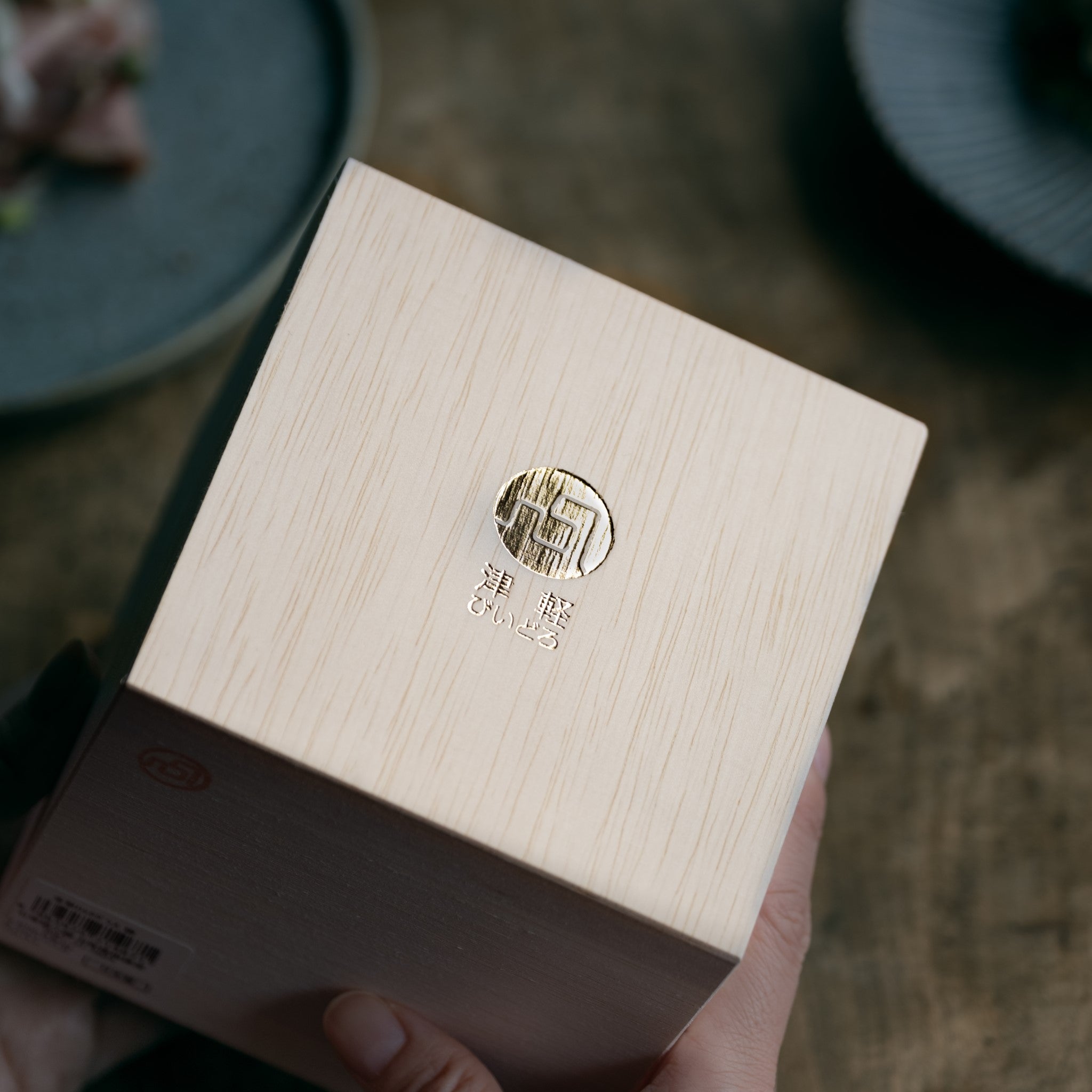 津軽びいどろ 氷華 金彩ロックグラス雫 木箱の画像