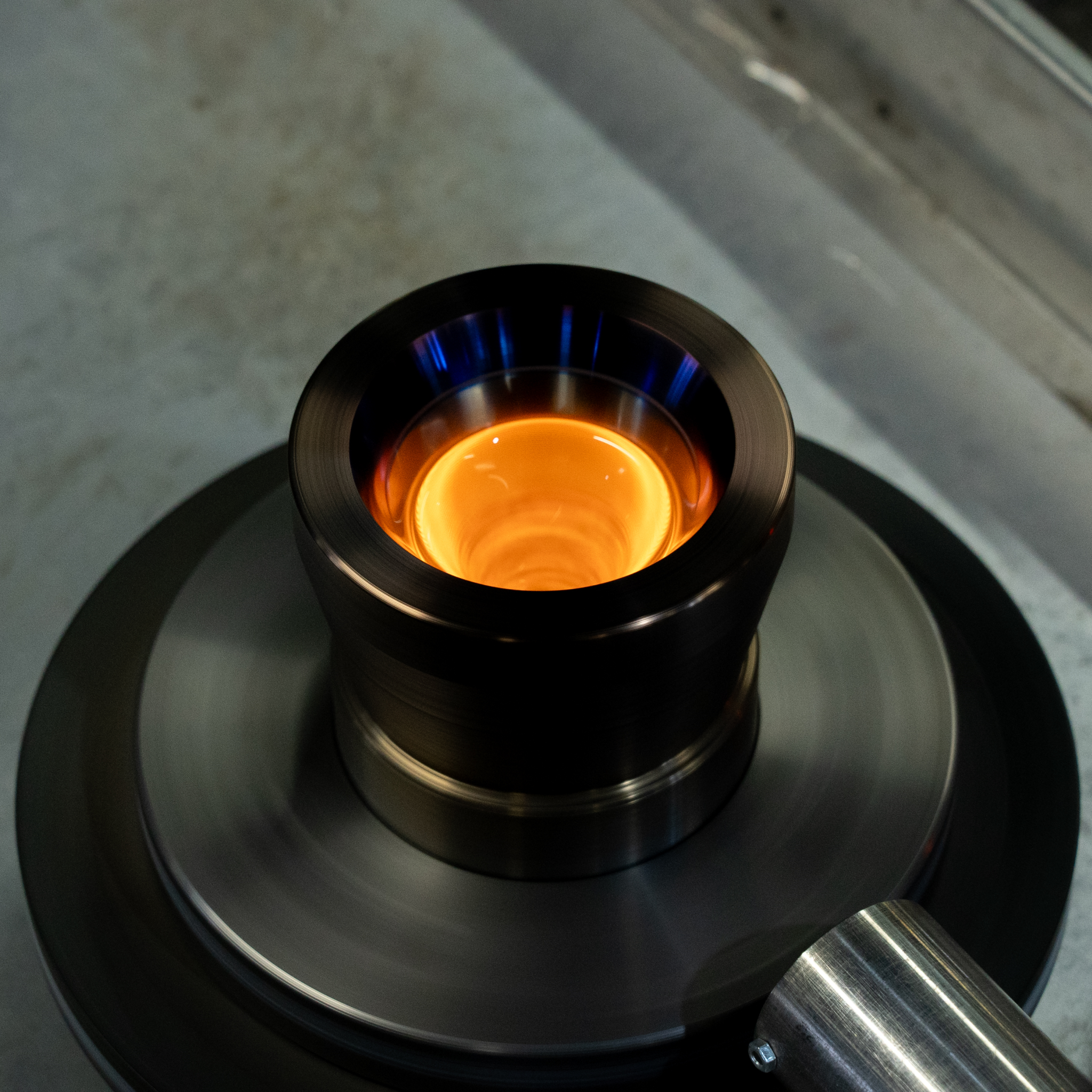 津軽びいどろ にほんの色 ふうけい 盃 夕凪の空 おちょこの製造工程