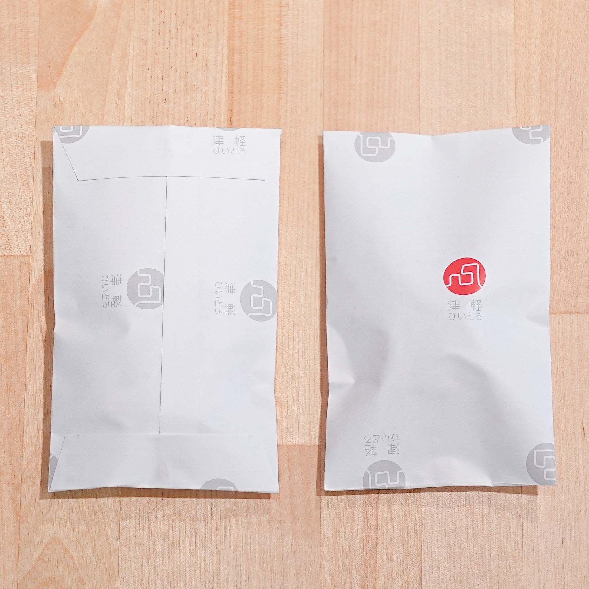 津軽びいどろオンラインショップ ギフトラッピング 包装紙ラッピングの見本の画像