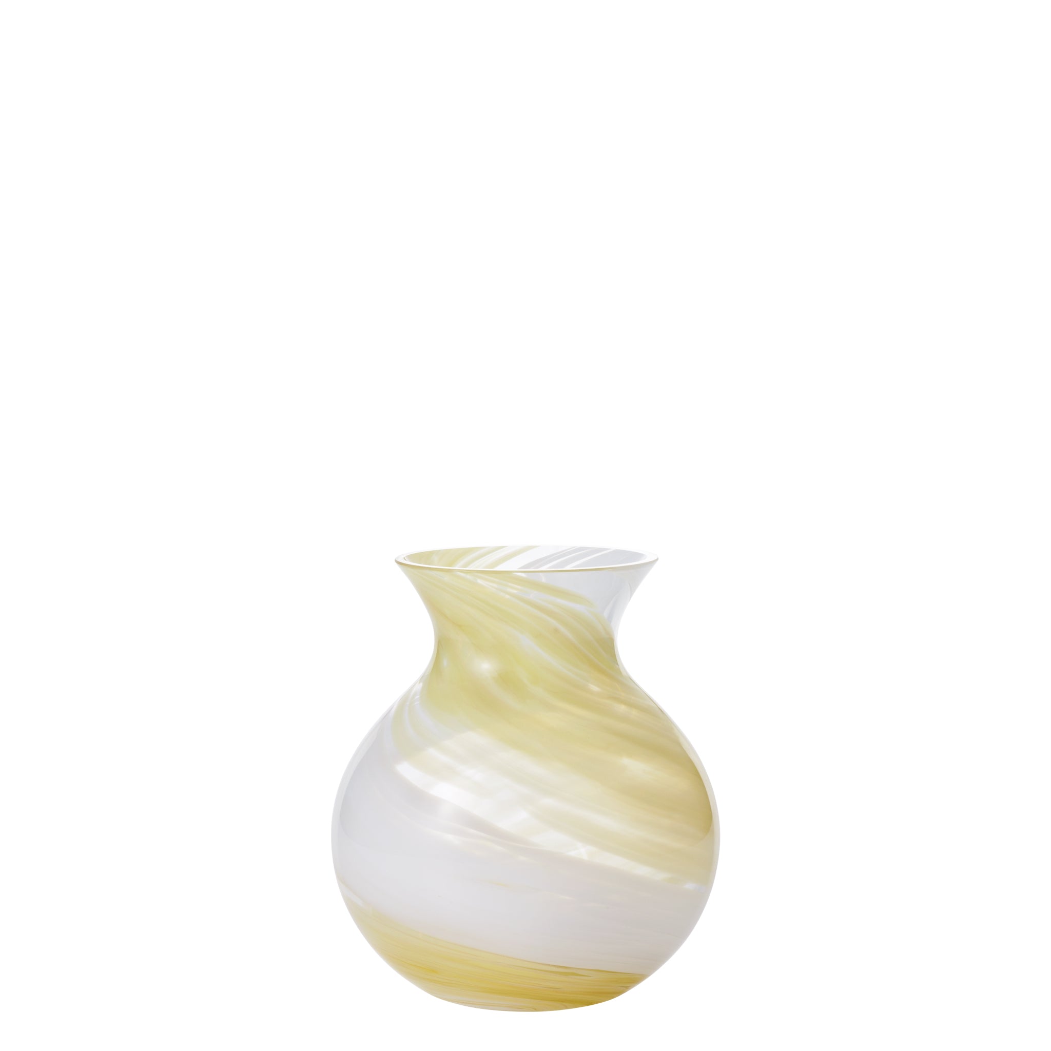 津軽びいどろ 花しずく ブーケポットベージュ メイン画像