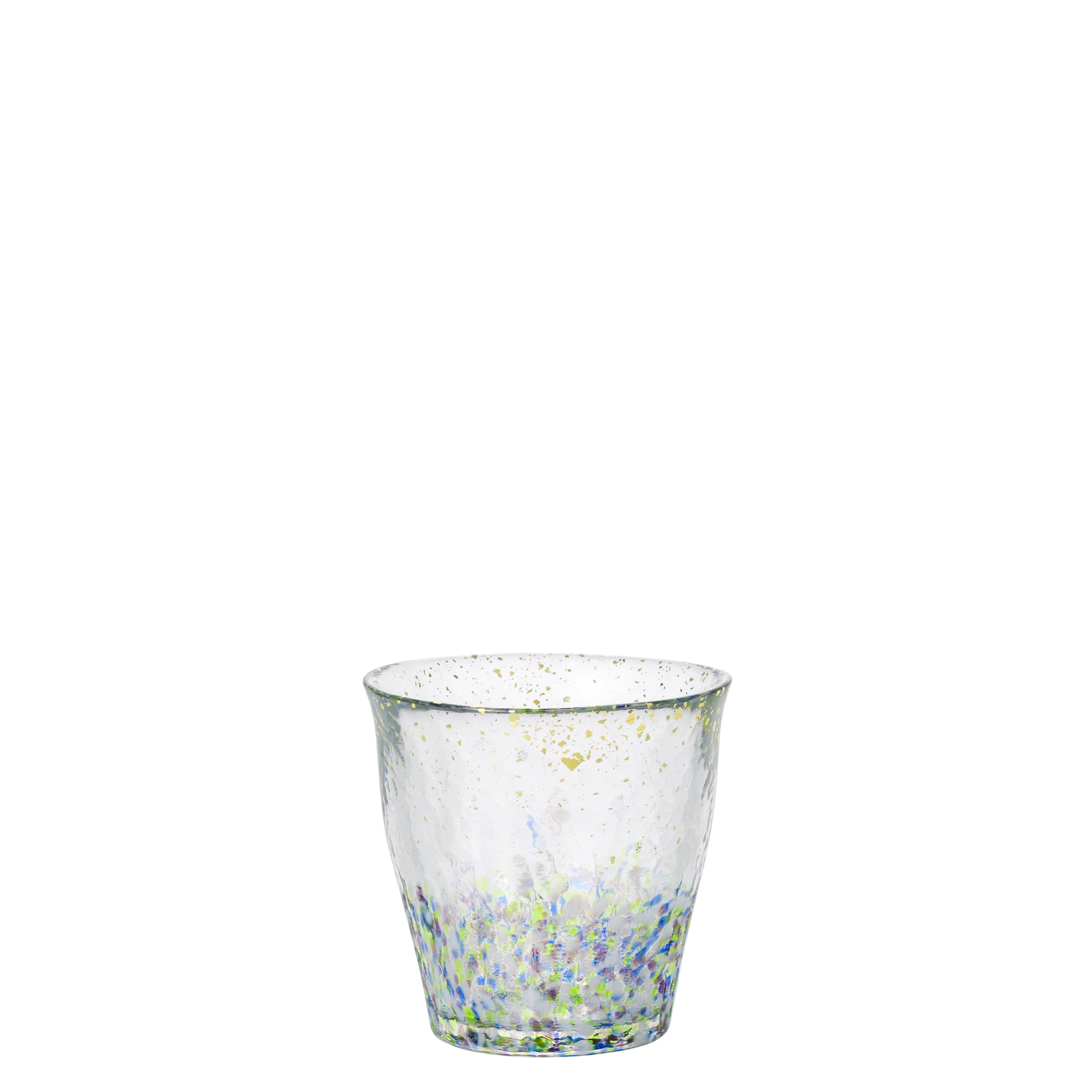 津軽びいどろ 氷華 金彩ロックグラス雫 メイン画像