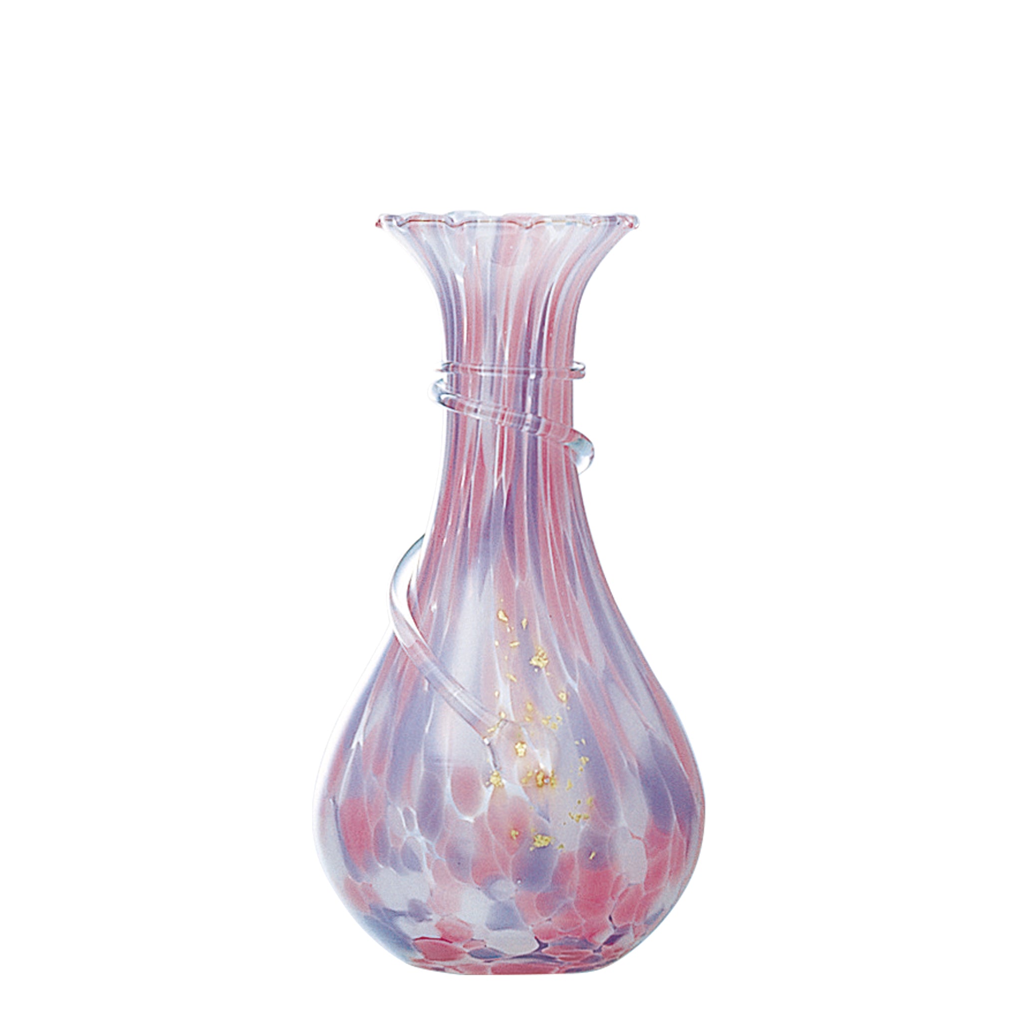 津軽びいどろ 口すぼまり 花器 | おしゃれなガラスの花瓶 かわいい 
