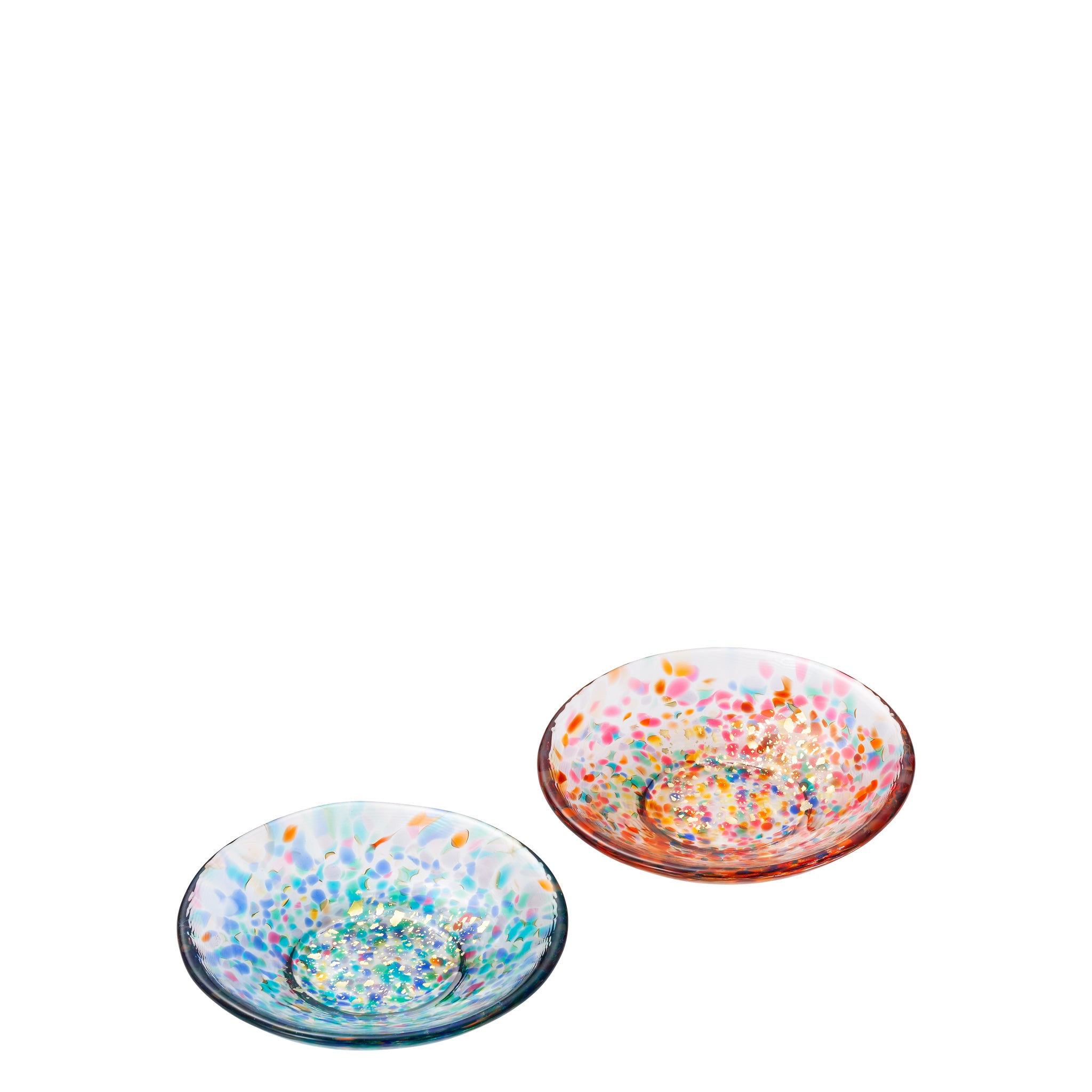 津軽びいどろ 豆皿ギフト MATSURI金彩ペアセット メイン画像