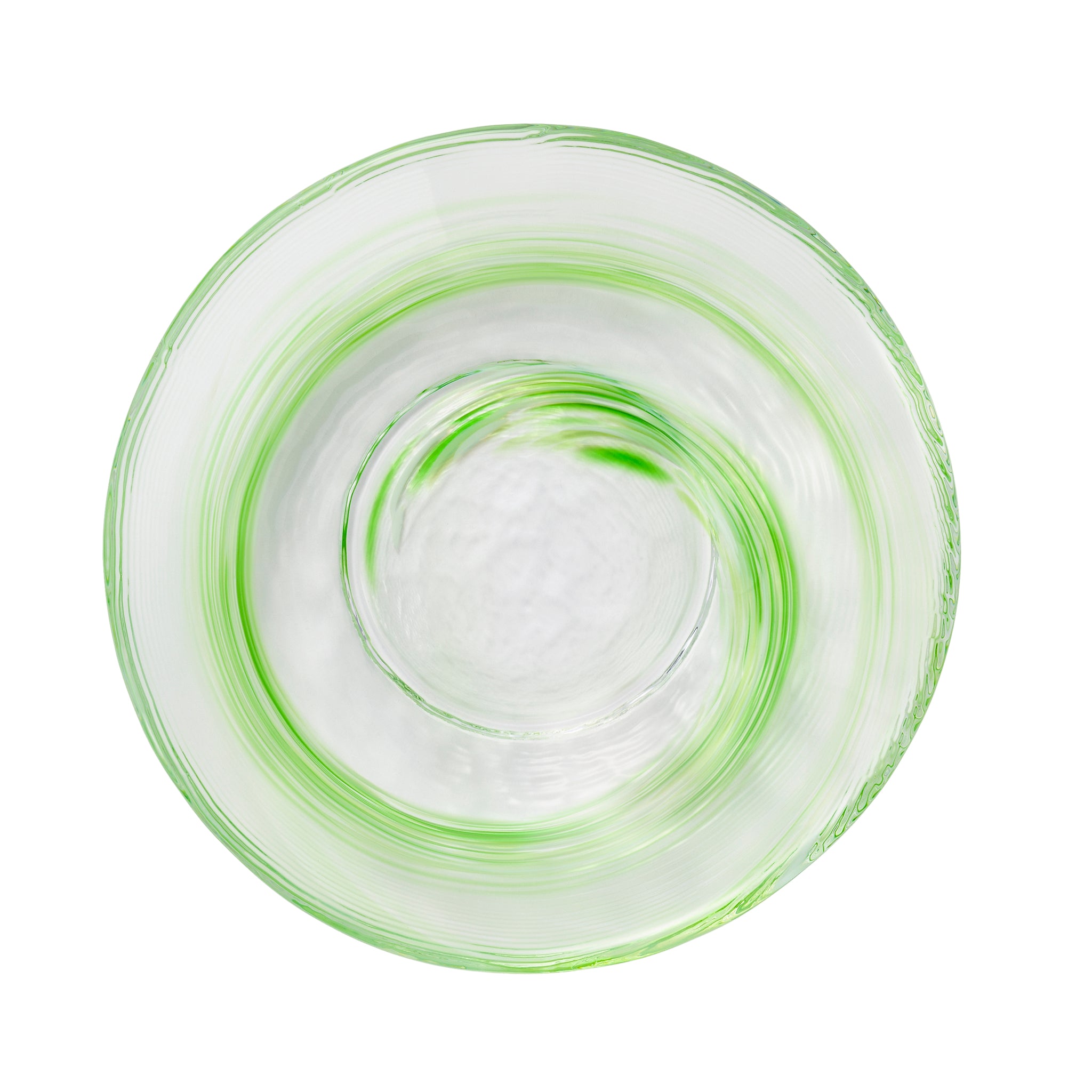 津軽びいどろ 色色豆皿 清夏 小皿を上から見た画像