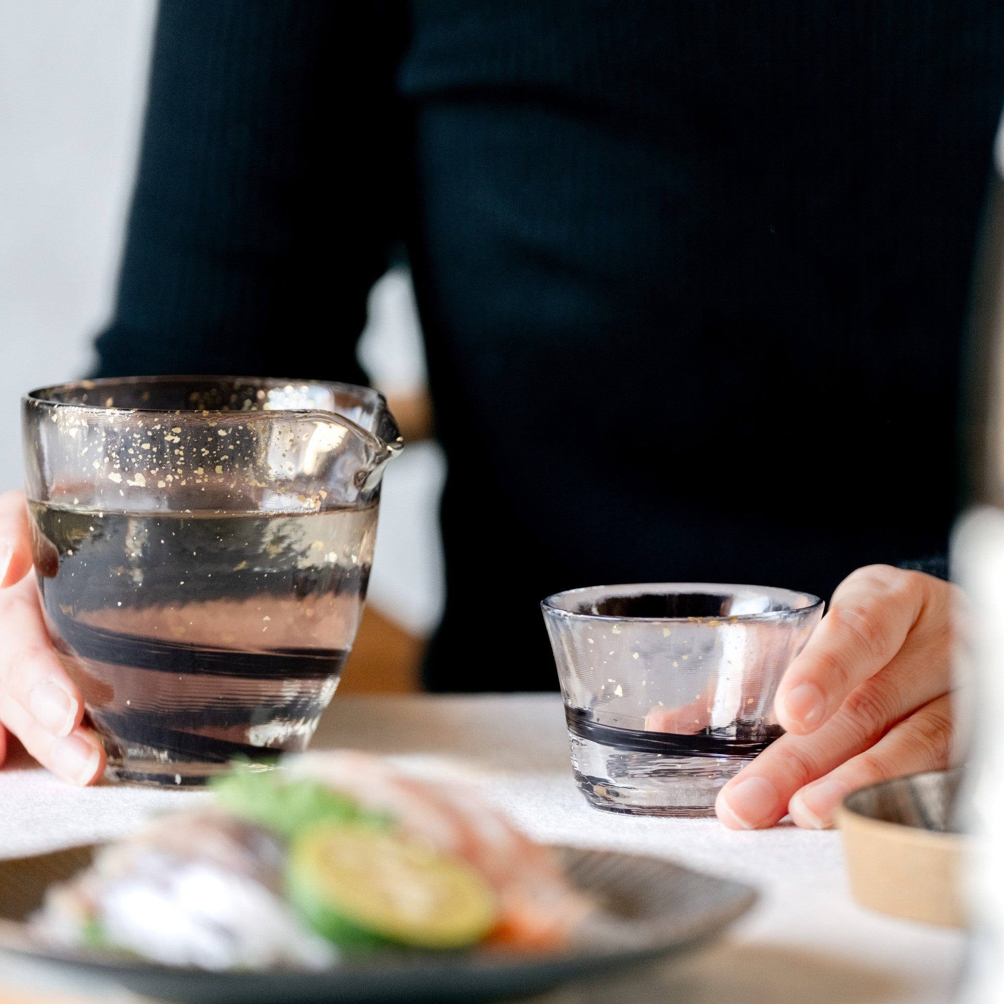津軽びいどろ 盃コレクション 盃 夜風 | 日本酒をより楽しむガラスの