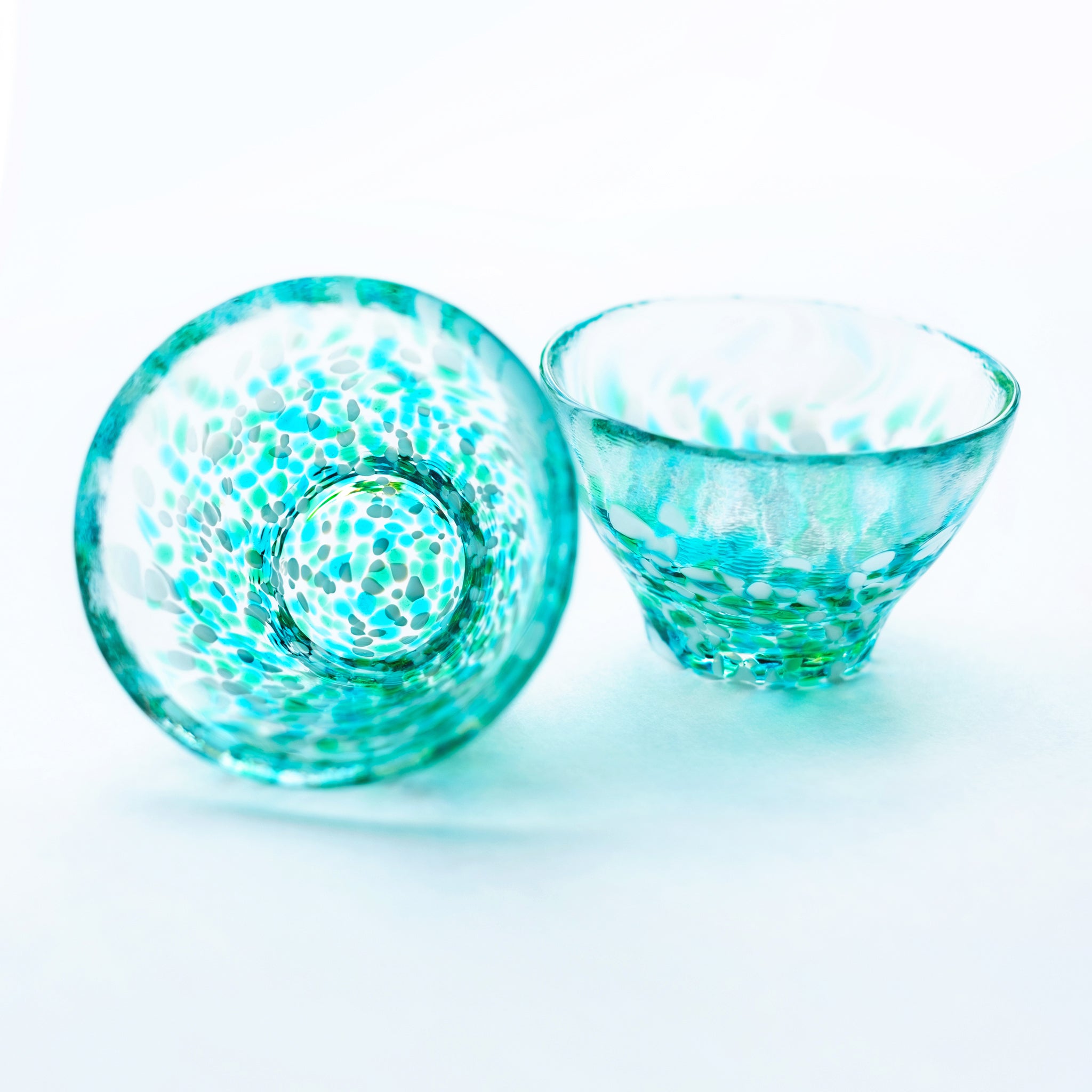 津軽びいどろ みずばしょう 水芭蕉 酒器セット（ 徳利1個