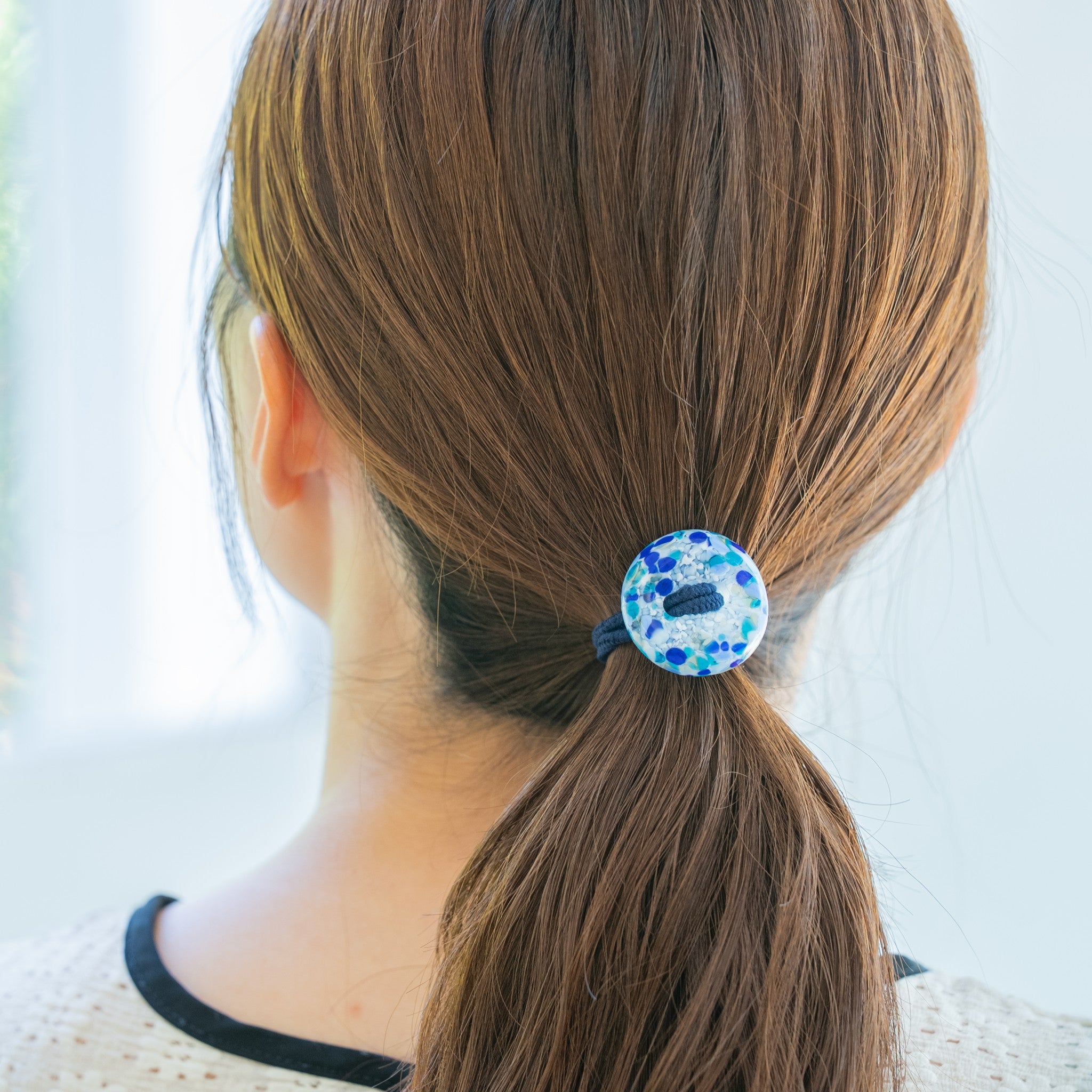 津軽びいどろ ヘアドロップ ヘアゴムサイダー プチギフトにもおすすめなガラスのアクセサリー