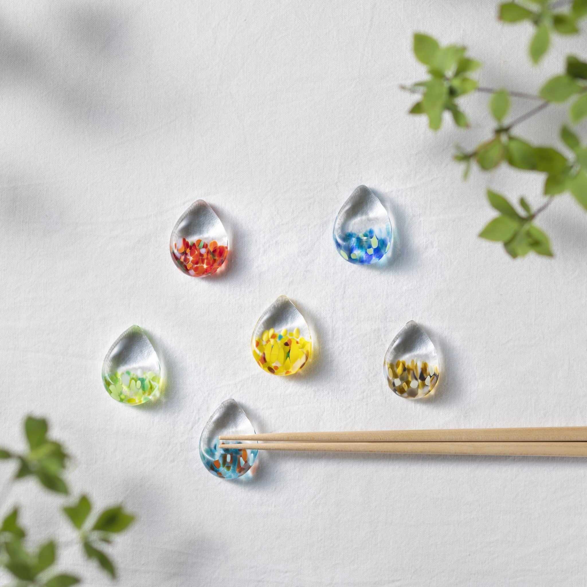 津軽びいどろ 白神の森響 箸置き ニホンカモシカ | おしゃれなしずく型 津軽びいどろ 白神の森響 箸置き ニホンカモシカ | おしゃれなしずく型