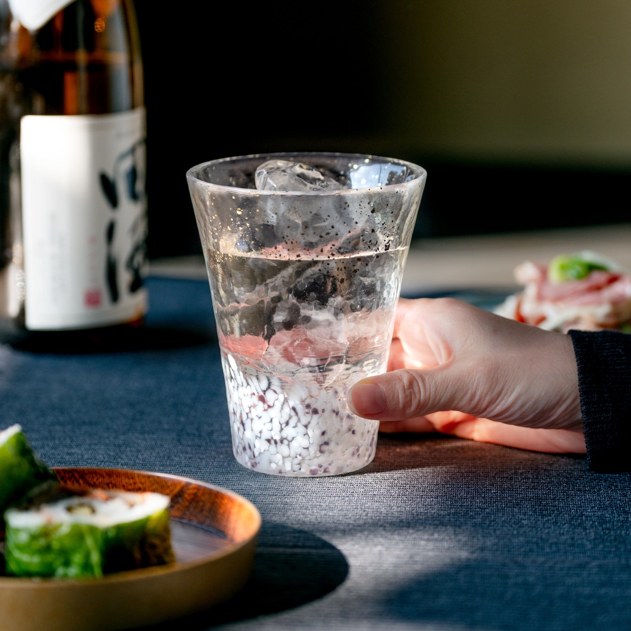 津軽びいどろ 雪うつし こな雪 グラス | おしゃれで大容量なグラス