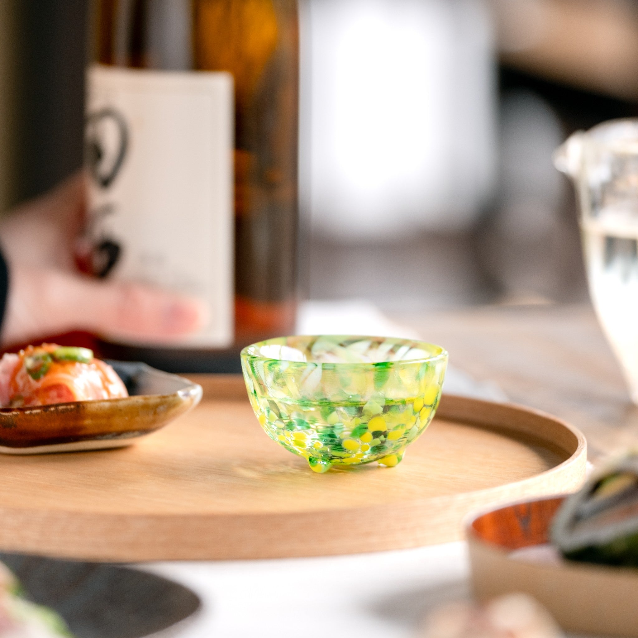 津軽びいどろ 盃コレクション 盃木の芽 副菜の小鉢としても使えるガラスおちょこ