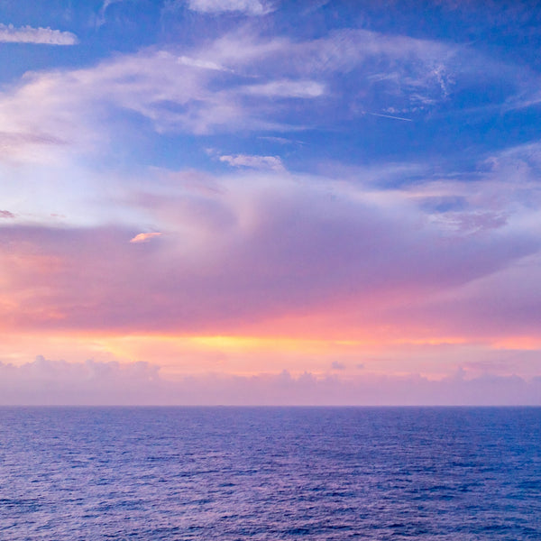津軽びいどろ にほんの色 ふうけい タンブラー 夕凪の空 夕暮れ時の空と海の画像