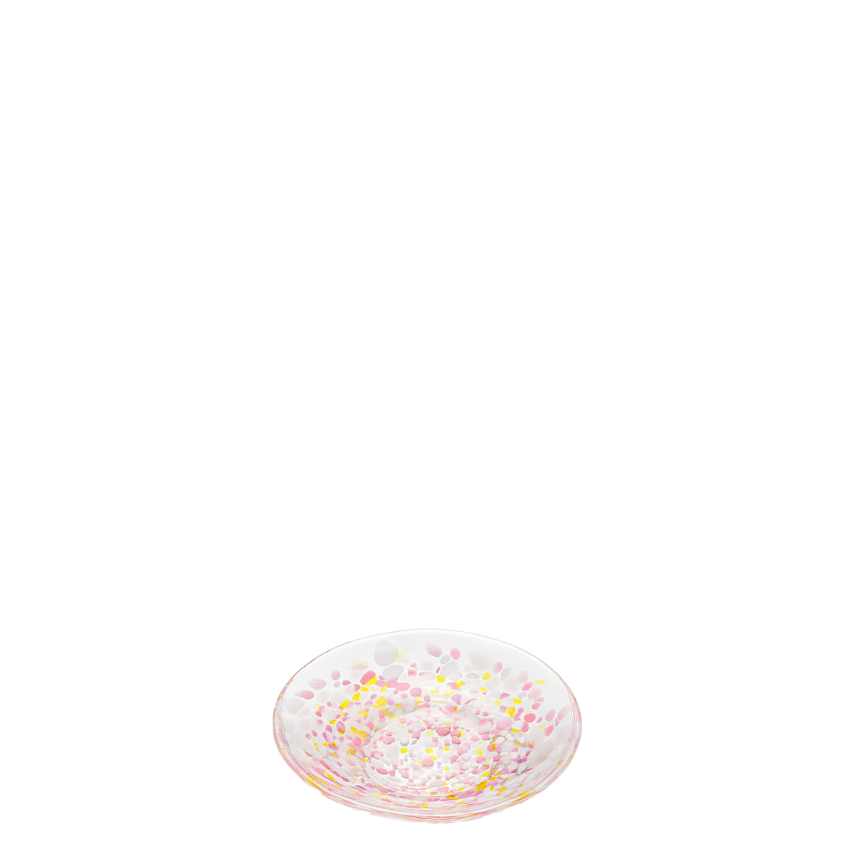 津軽びいどろ さくらさくら 桜と菜の花 豆皿