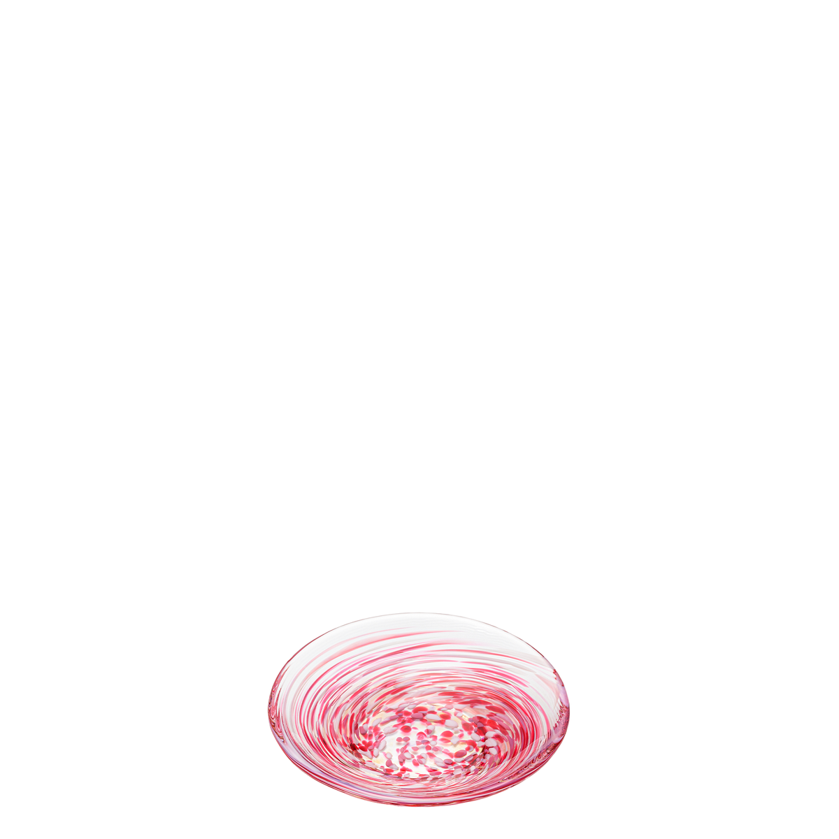 津軽びいどろ 色色豆皿 舞桜