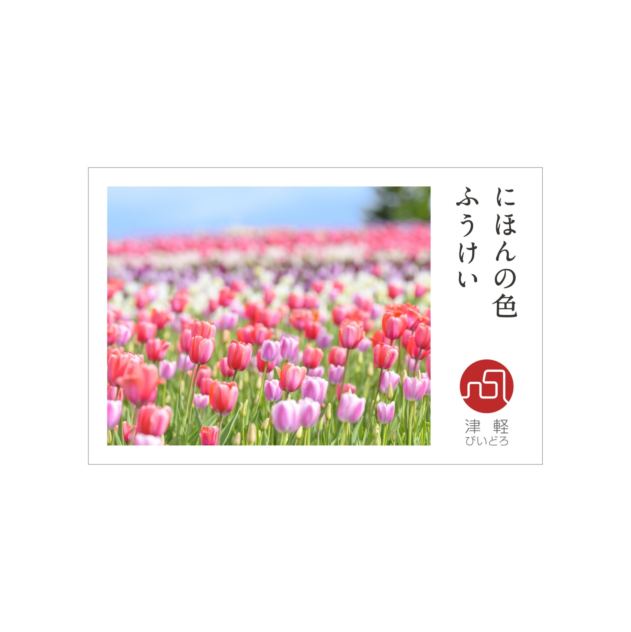 津軽びいどろ にほんの色 ふうけい 一輪挿し 春の丘