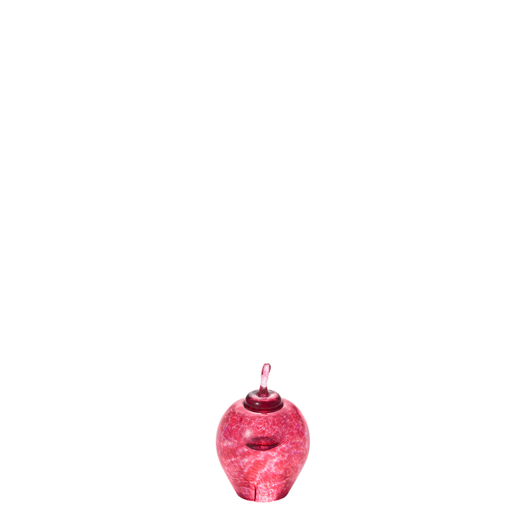 津軽びいどろ ちいさな林檎 インク壺 赤 | ガラスペンとセットで使用 