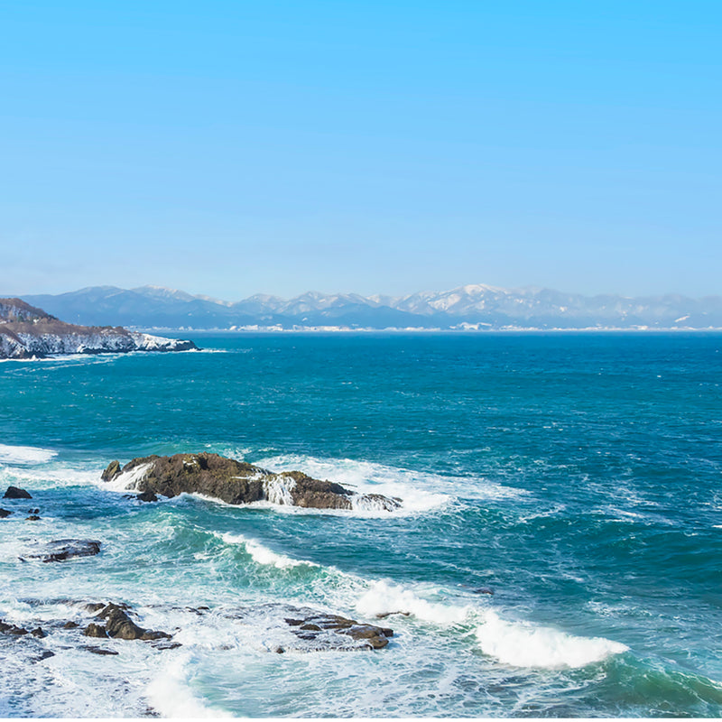 津軽びいどろ あおもりの海 盃セット 津軽海峡の画像