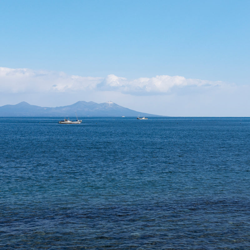 津軽びいどろ あおもりの海 盃セット 陸奥湾の画像