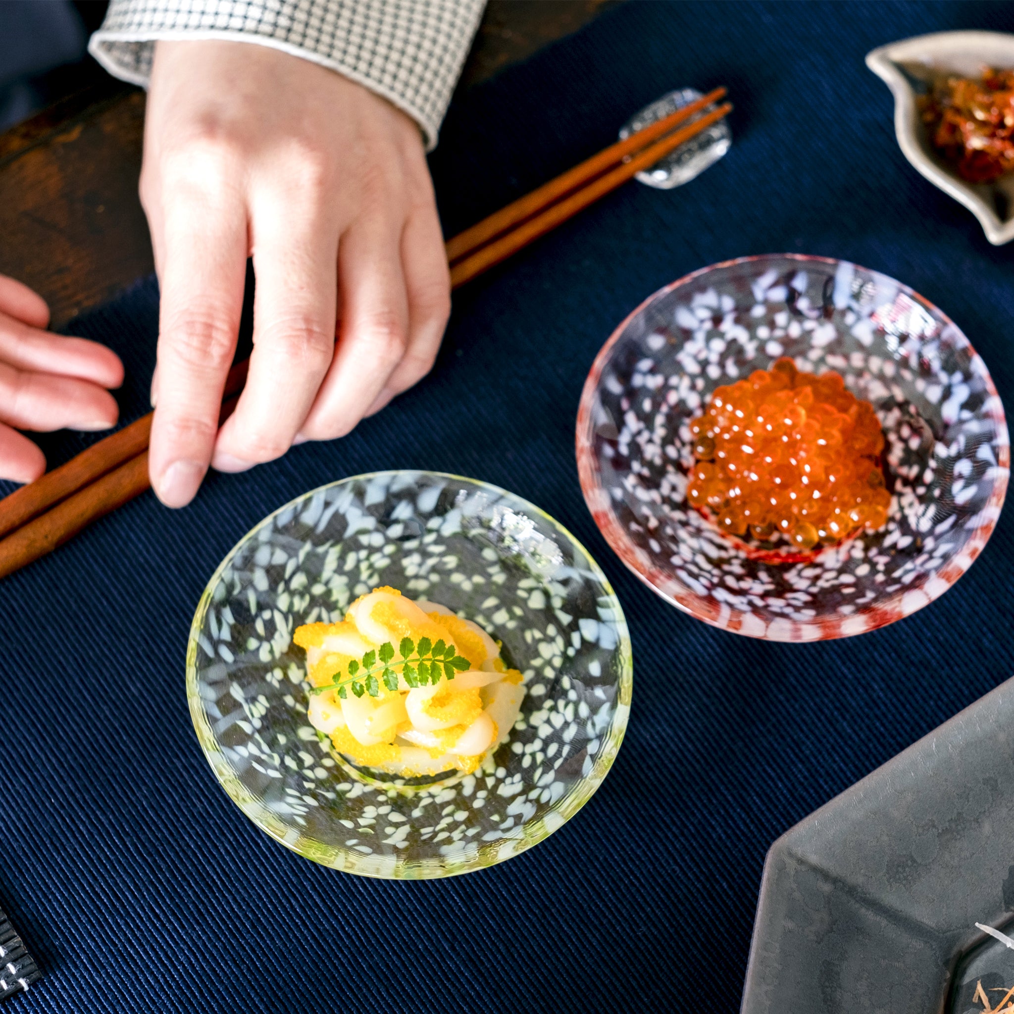 津軽びいどろ 豆皿ギフト りんご豆皿ペアセット | かわいいガラス皿をプレゼントに