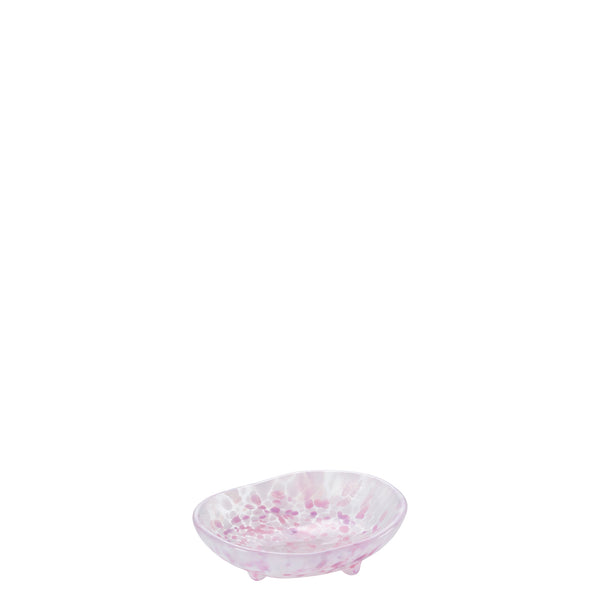 津軽びいどろ さくらさくら sakura三つ足豆皿 メイン画像