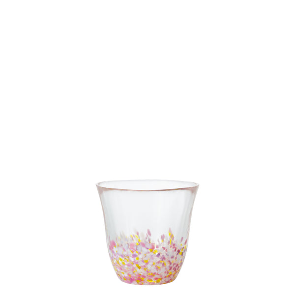 津軽びいどろ さくらさくら 桜と菜の花 フリーカップ メイン画像
